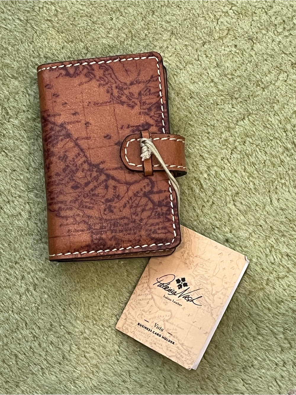 Patricia Nash Cassie Brown Map Print  Card Wallet NWT